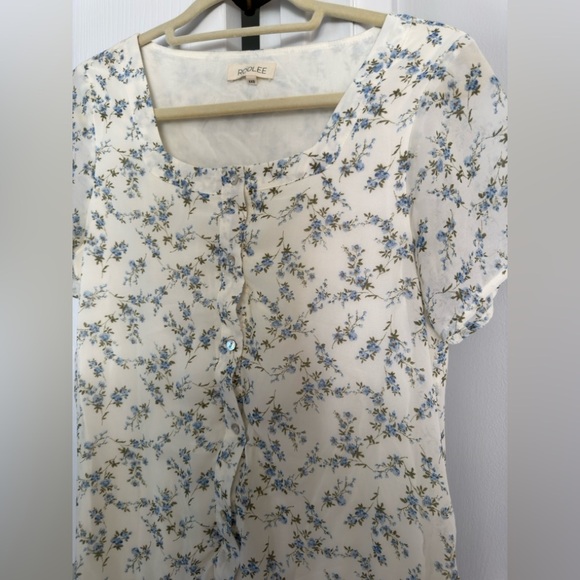 Roolee Ollie Square Neck Floral Midi Dress - Picture 5 of 7